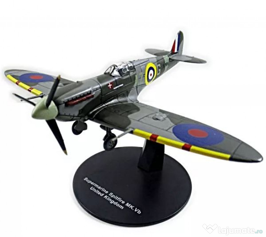 Macheta avion Supermarine Spitfire MK Vb RAF 1940 WWII 1/72