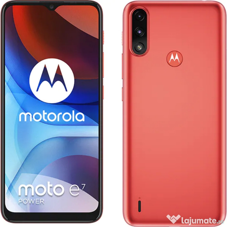 Vând tefon Motorola E 7 power culoare roșu