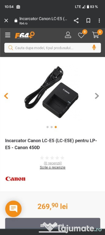 Încărcător Canon LC-E5E