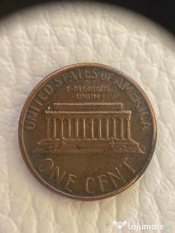 Moneda rara ONE CENT Lincon D 1980