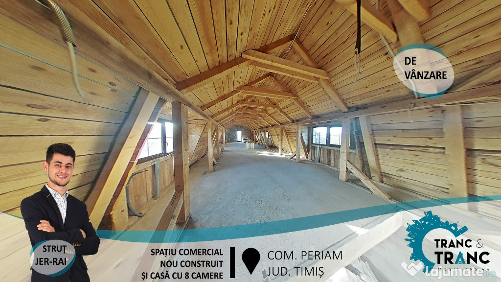 Spațiu comercial și casă cu 8 camere, în Periam(ID: 27196)