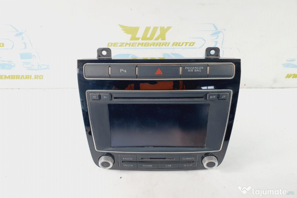 Radio cd mp3 player navigatie 7p6035195d Volkswagen VW Touareg generat