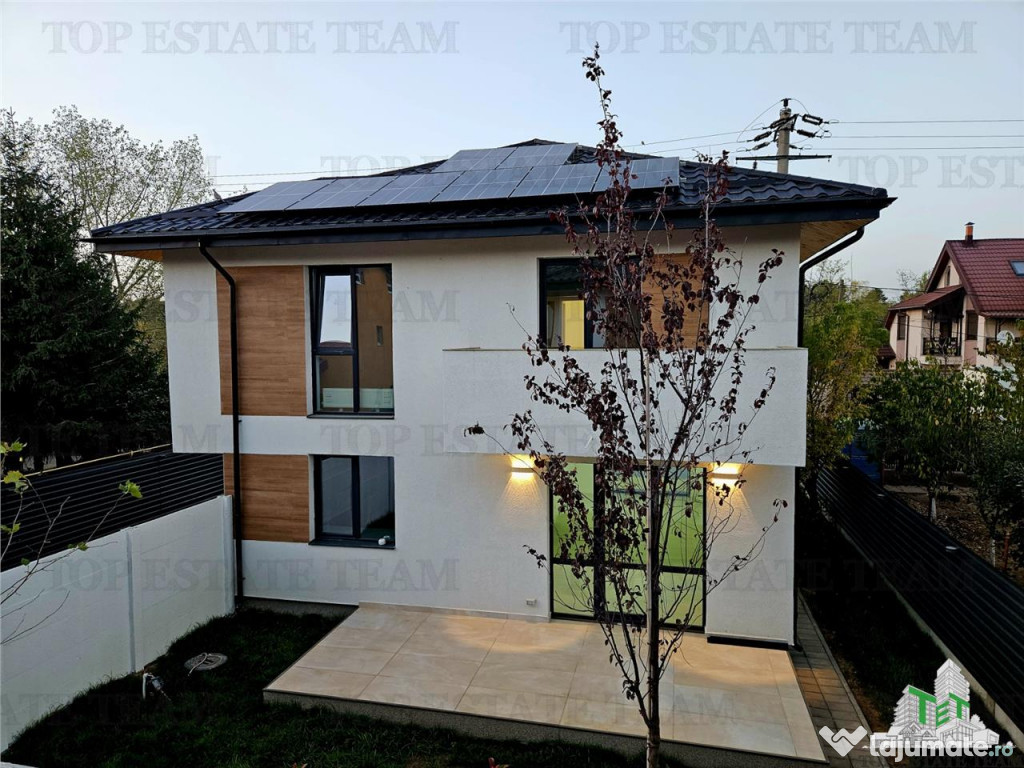 Vila lux 4 camere (bucatarie mobilata) panouri fotovoltaice