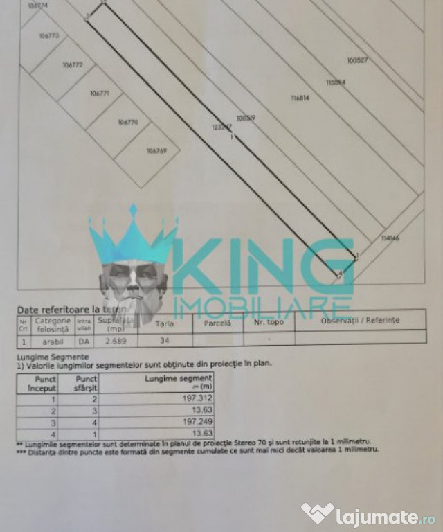 Teren 2689mp | Deschidere 13ml | Teghes-Domnesti