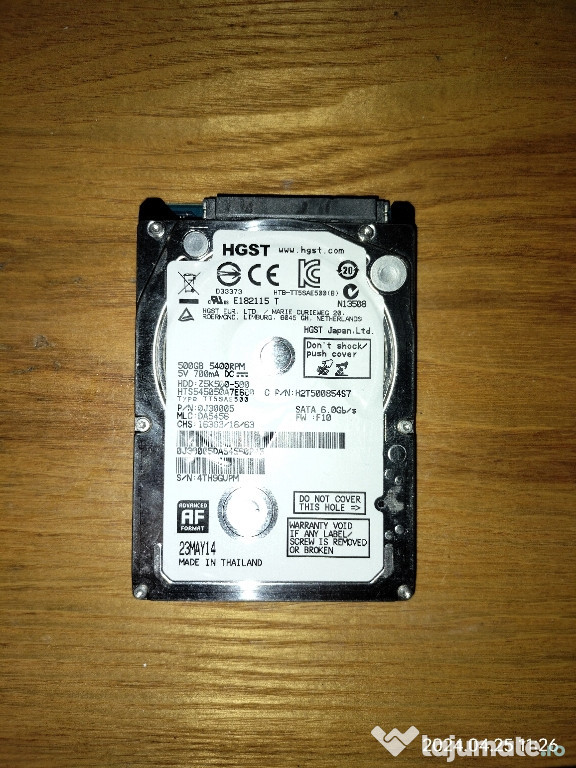 Hard disk HGST de 500 GB