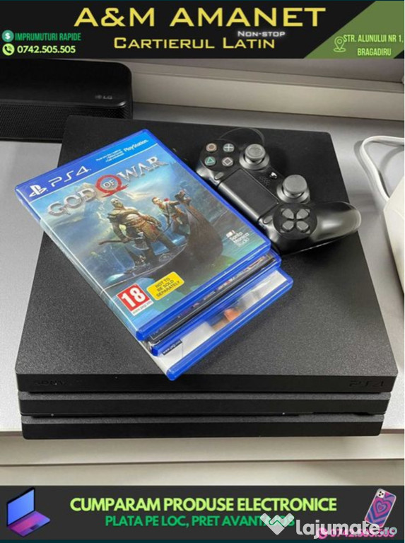 PlayStation 4 PRO , 1 Controller , 3 Jocuri [A&M Amanet]