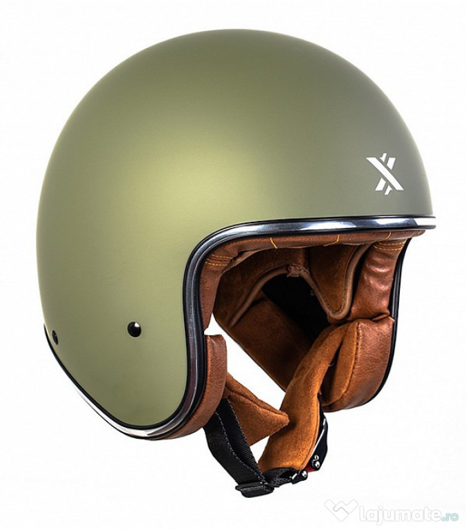 Casca moto NOUA casc deschisa casca open face Shox Classic - Verde Mat