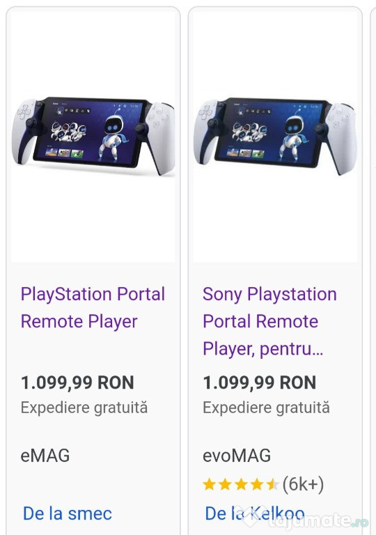 Consolă SIGILATĂ+GARANȚIE PlayStation 5 Portal Remote Player