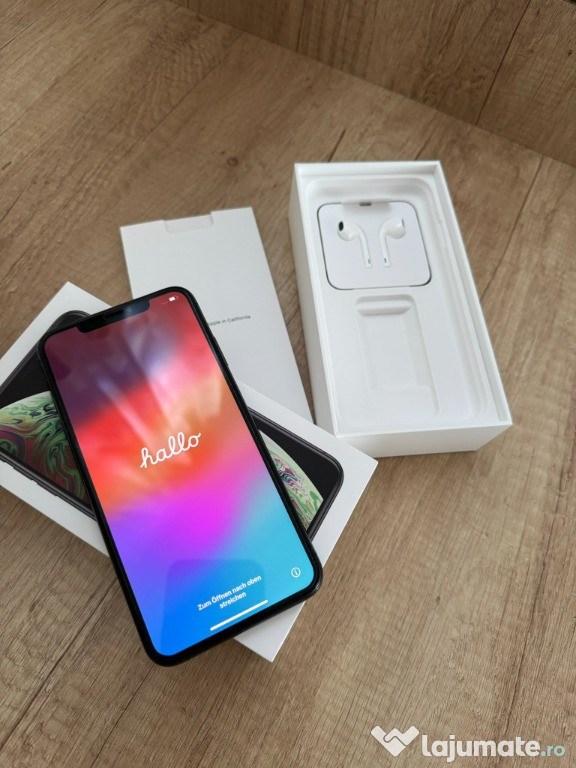 Apple iPhone XS Max 64 GB, Space Grey, impecabil + husa Apple silicon