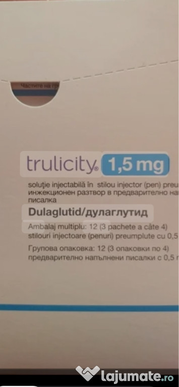 Trulicity 1,5 mg cutie sigilată 12 penuri