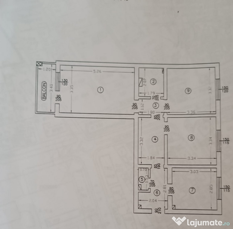 Apartament 3 camere etaj 4 din 10 strada Stefan Cel Mare