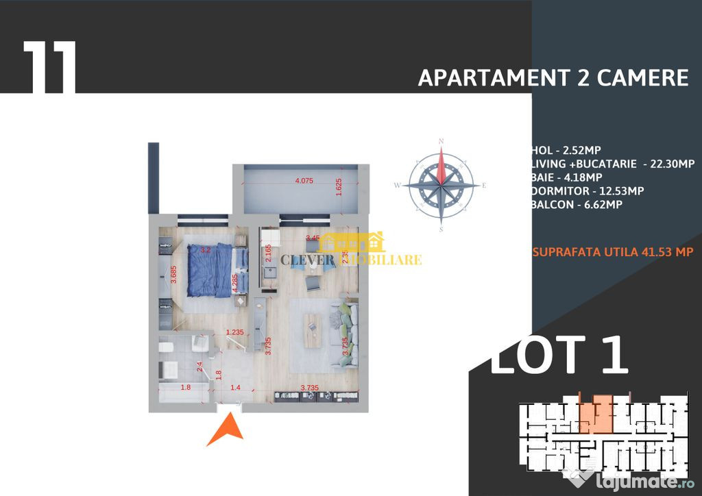 Apartament 2 camere Theodor Pallady-Loc Parcare BONUS