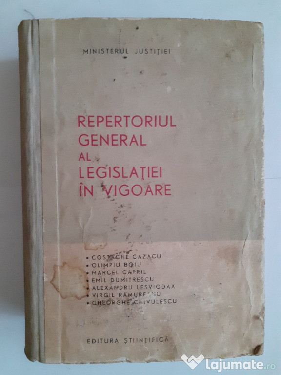 Repertoriul general al legislației