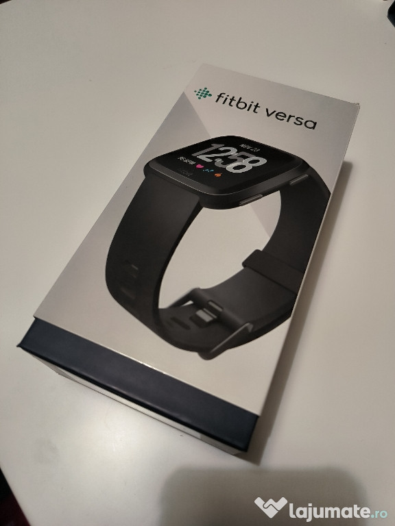 Smartwatch FITBIT Versa negru, stare perfecta