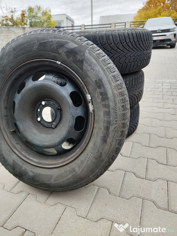 Roti iarna otel 4x108 + anvelope SAILUN ICEBLAZER 215/65 R16 DOT 1521