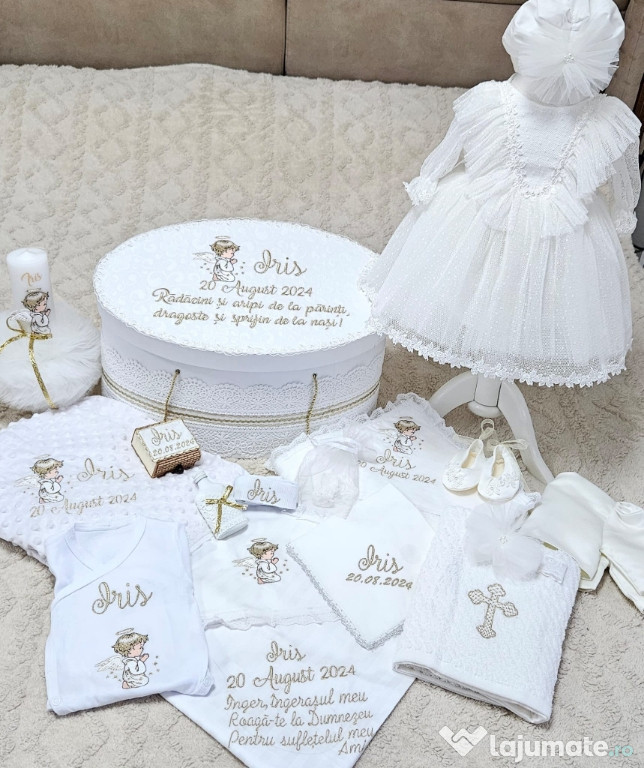 Trusou botez, broderie personalizată la comandă