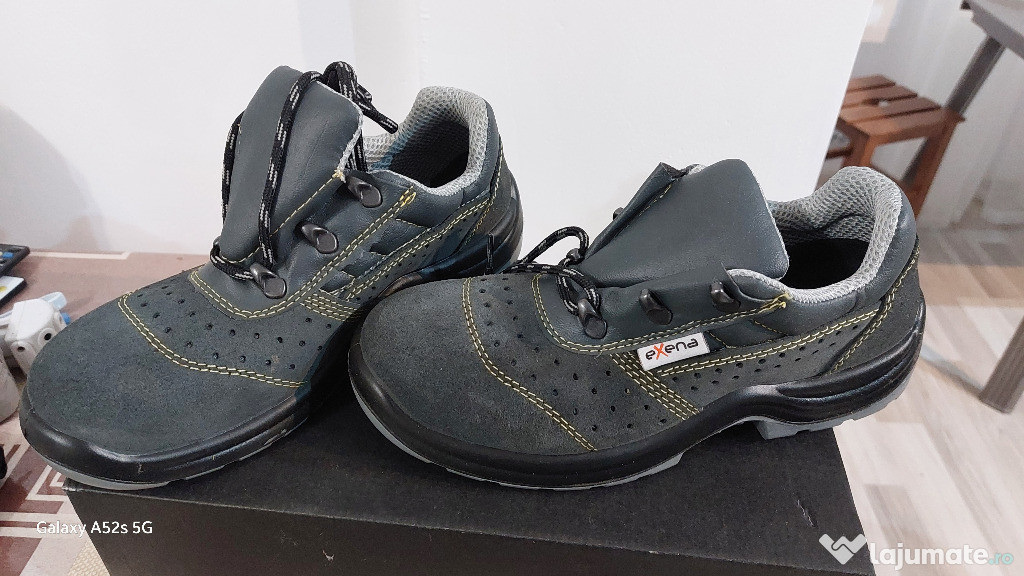 Pantofi munca cu bombeu metalic safety shoes 38,42