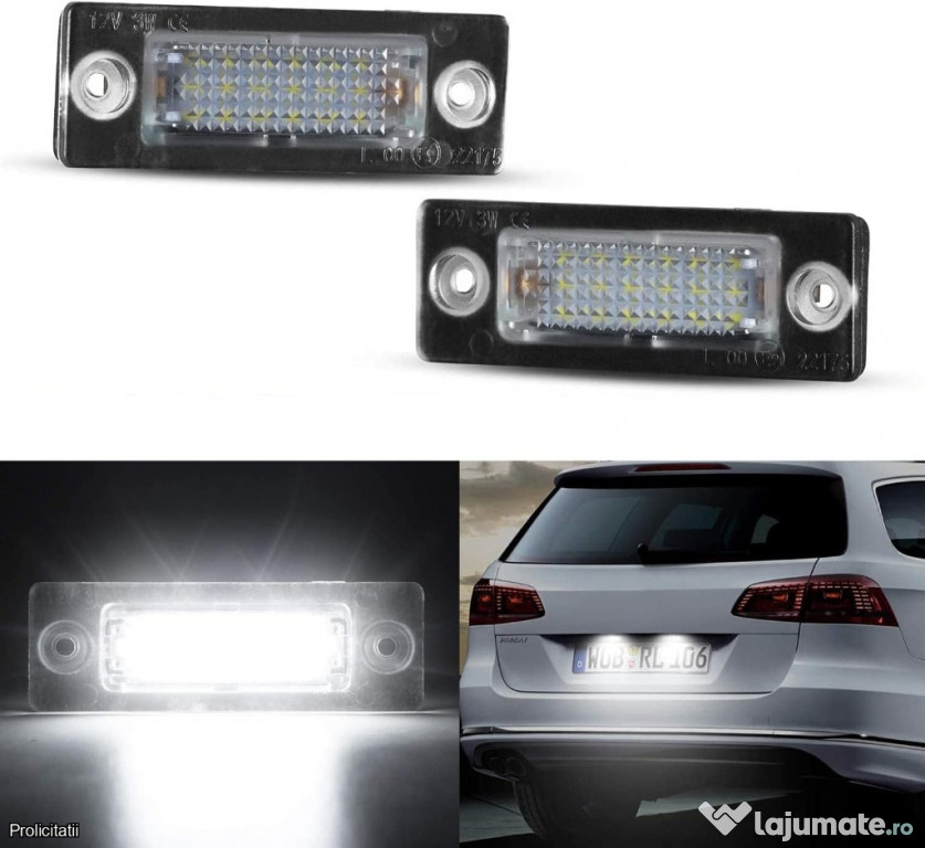 2 x lumini LED pentru numărul de înmatriculare, lămpi spate pentru VW