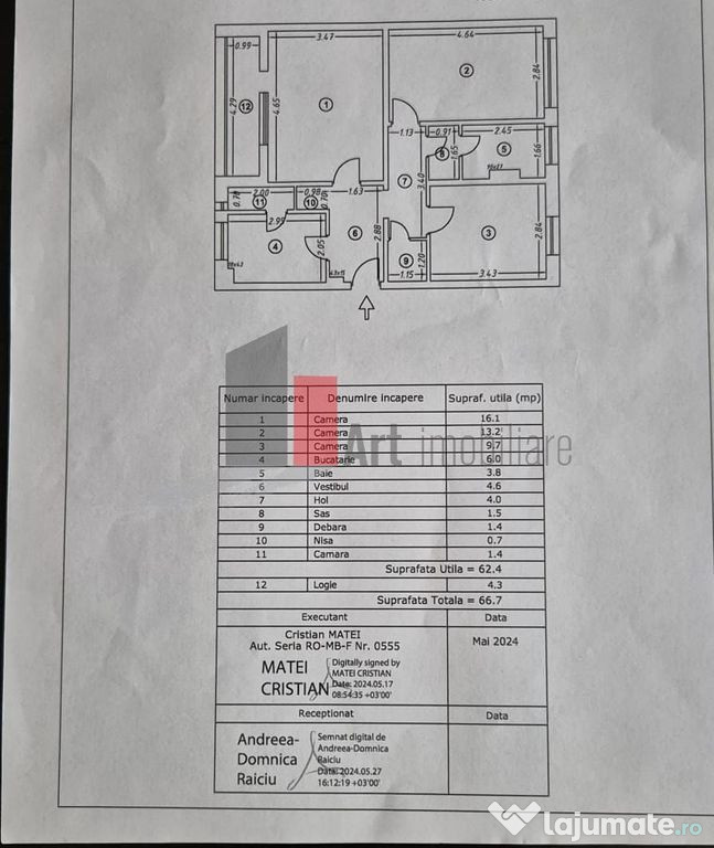 Vânzare apartament 3 camere Turnu Măgurele - Pasajul Eu...