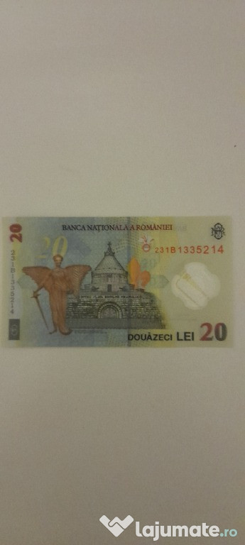 Bancnotă 20 lei Ecaterina Teodoroiu