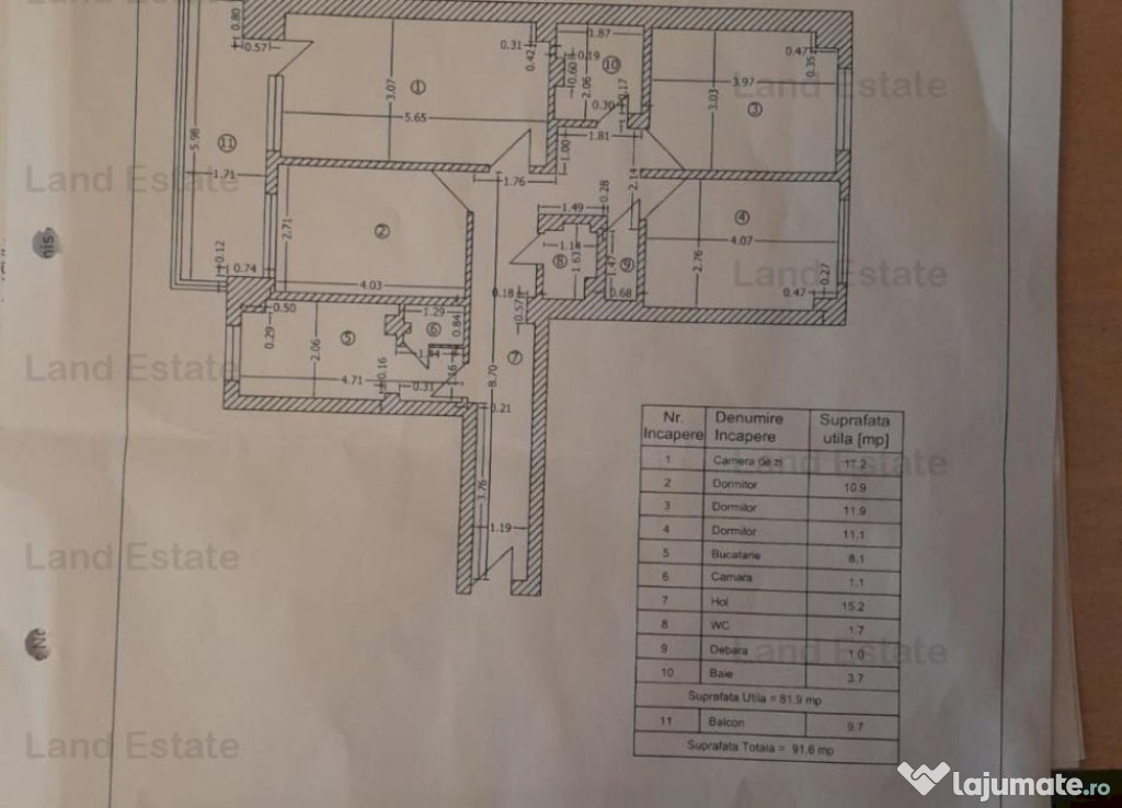 4 CAMERE ION MIHALACHE -TURDA ( 1980 )