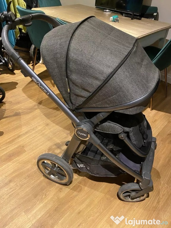 Oyster 3 Pushchair Stroller Pram Buggy- Grey Bundle