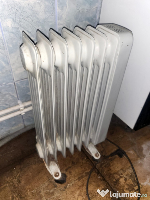 Radiator electric economic cu 6 elemenți, culoare alb