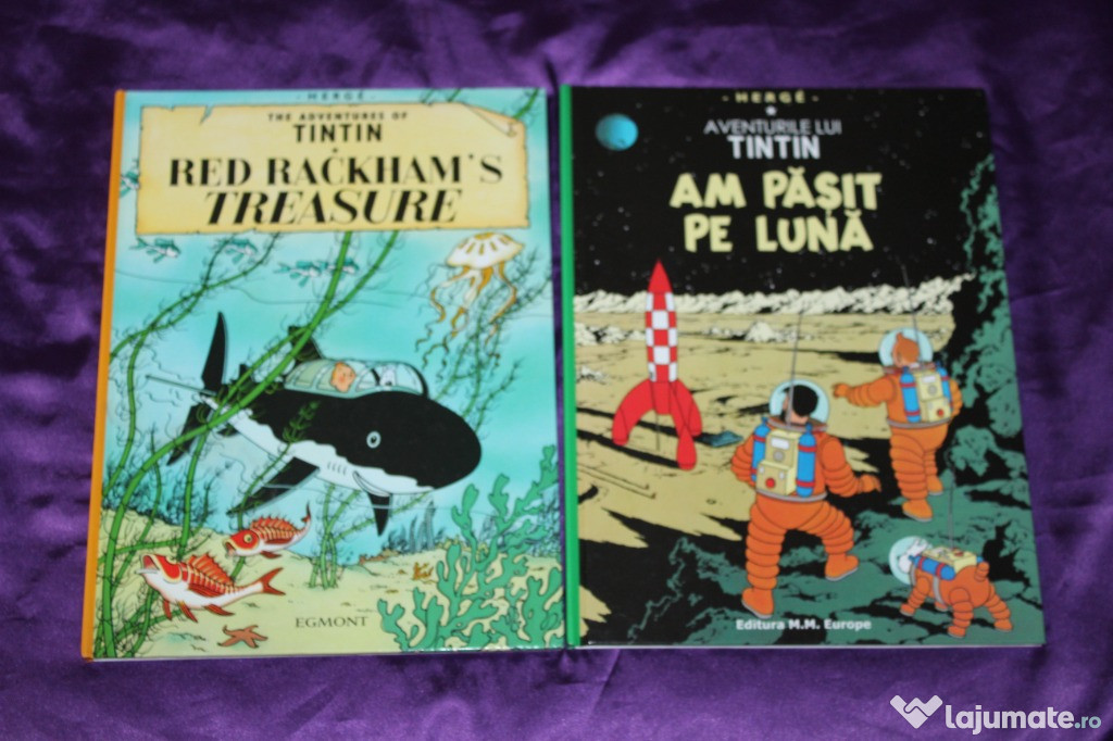 Benzi desenate TINTIN Am pasit pe Luna Red Racham s Treasure