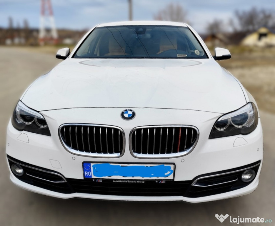 BMW F10 520d / 184 cp / 2014/ Euro 6 / LuxuryLine / Alb perlat