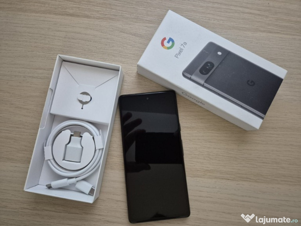 Vând Google Pixel 7a, 128GB, Carbon – ca nou!