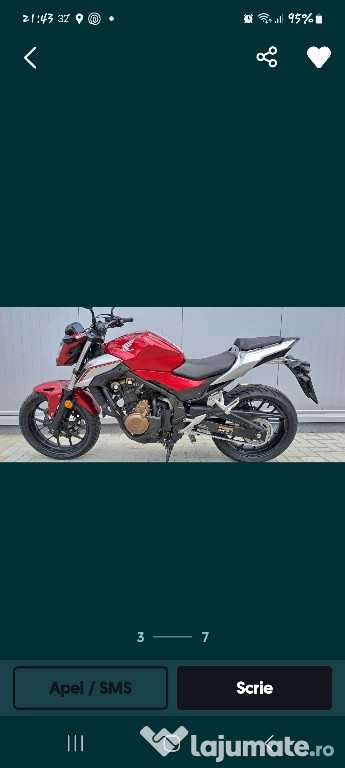 Honda CBF 500 an 2018.