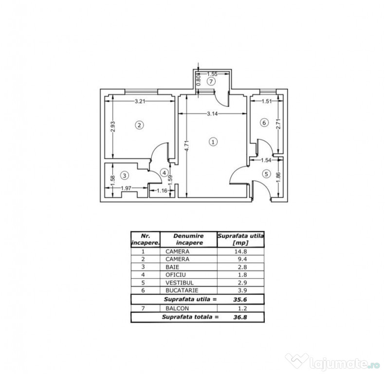 Apartament 2 camere Berceni