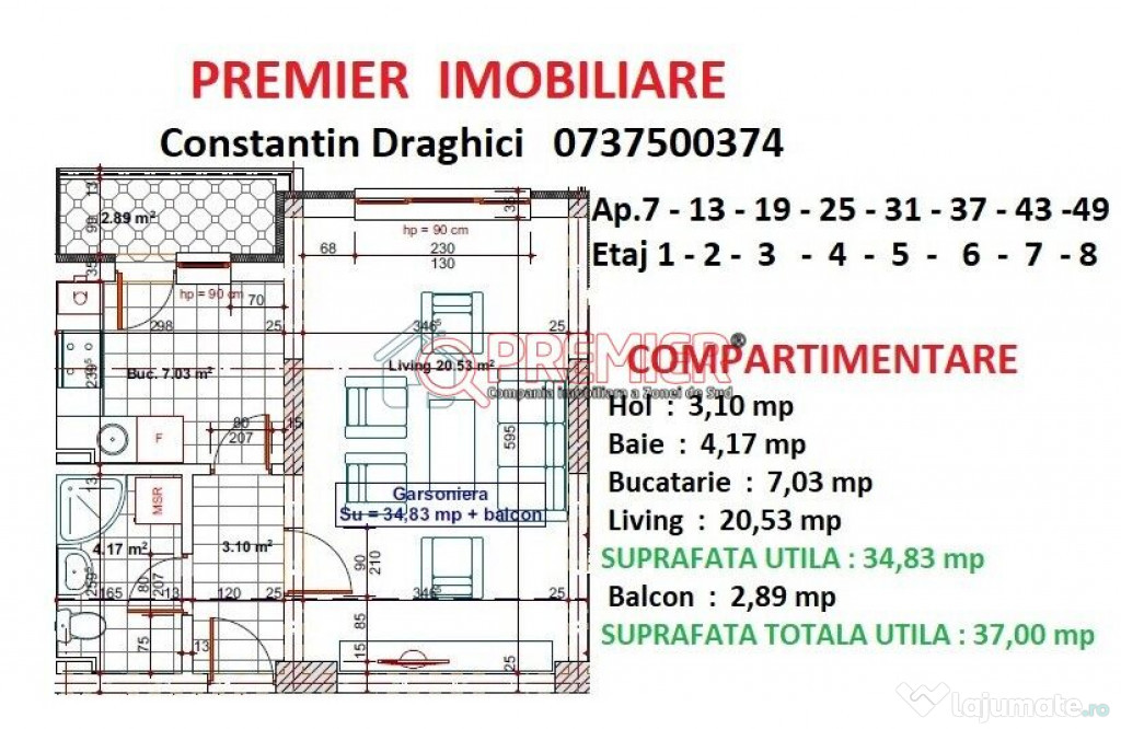 Metalurgiei - Postalionului - Garsoniera - 48624 euro