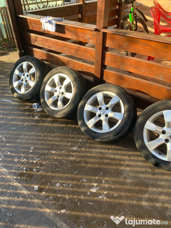 Jante peugeot 205/55 r16 cu cauciucuri de vara