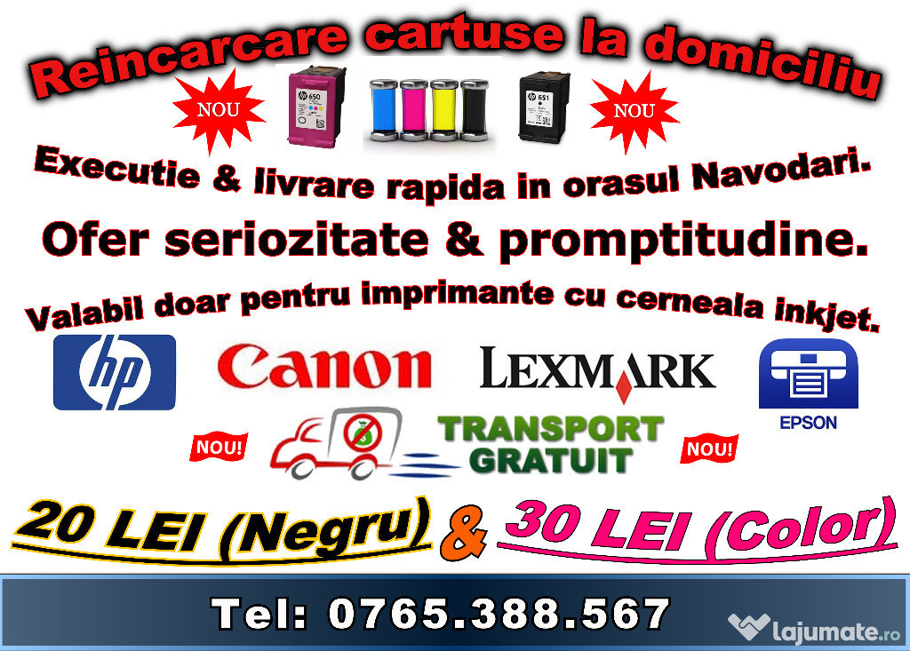 Reincarcare Cartuse Navodari