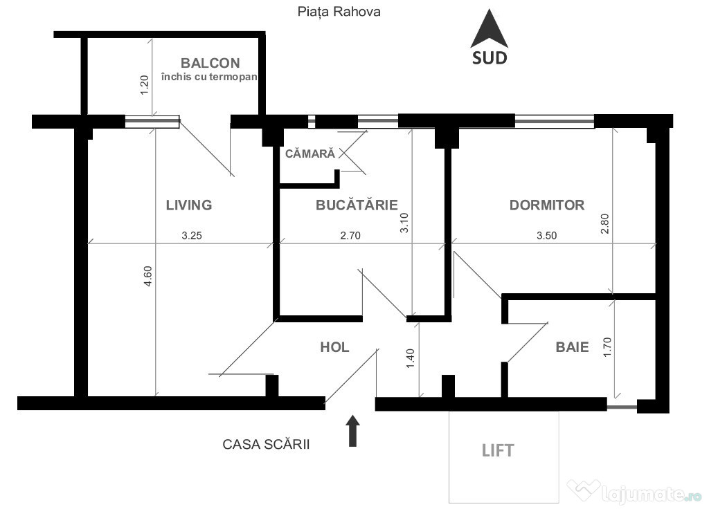 Apartament de vanzare 2 camere decomandate