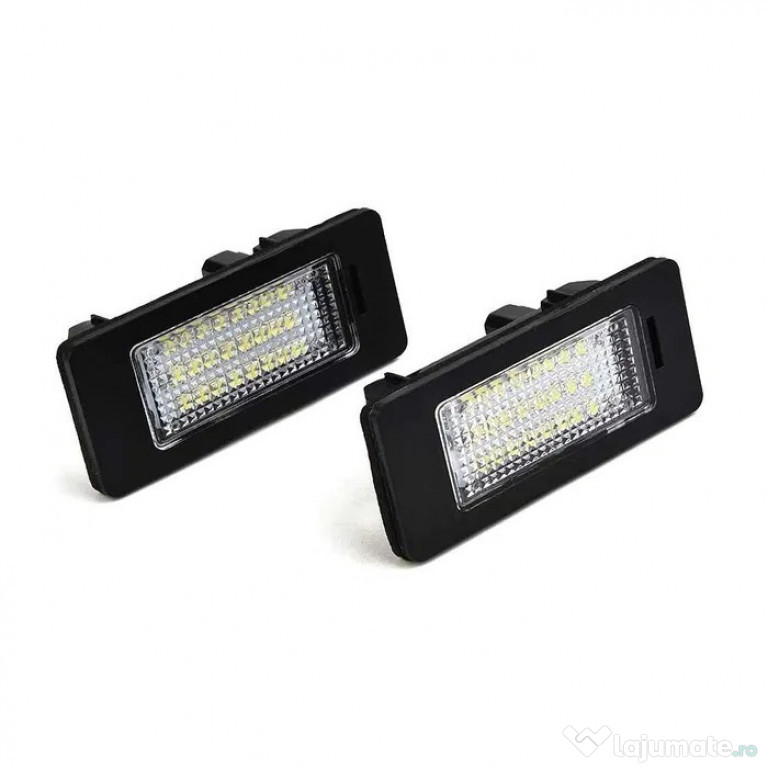 Set 2 bucati lampa LED lumina alba numar inmatriculare pentru BMW