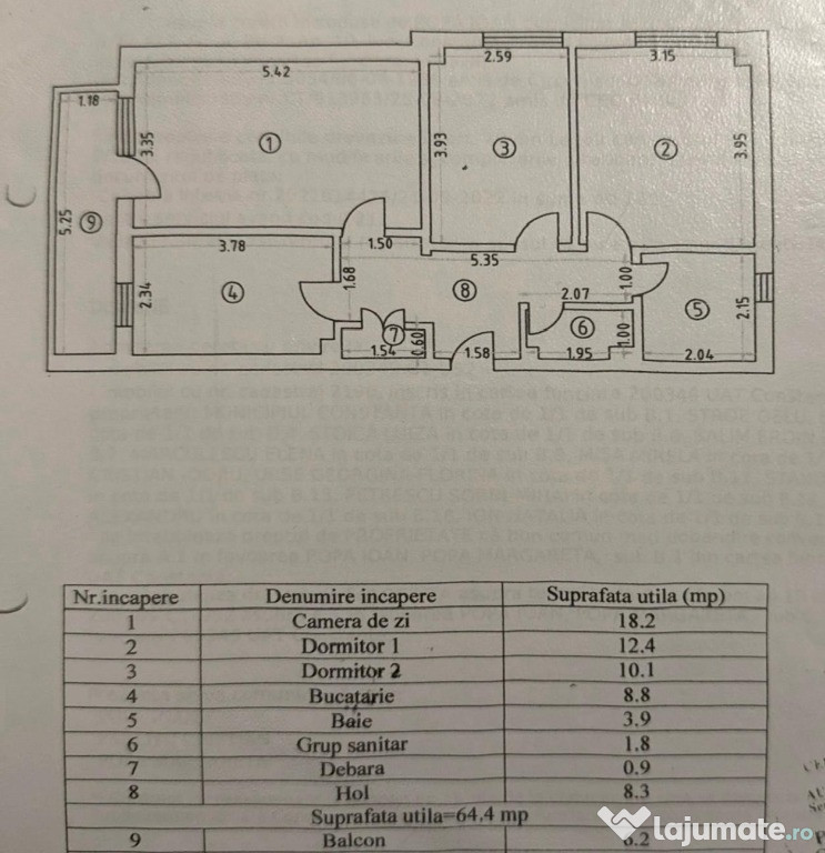 Închiriez Apartament 3 camere mobilat și utilat. Zona Icil.Centrala pr