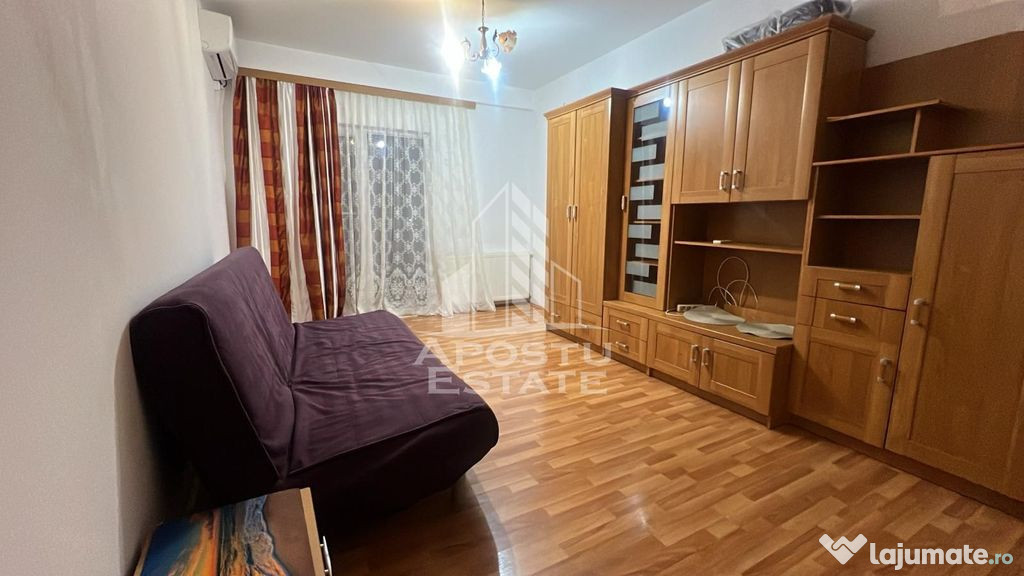 Apartament cu o camera cu centrala proprie, zona Fratelia