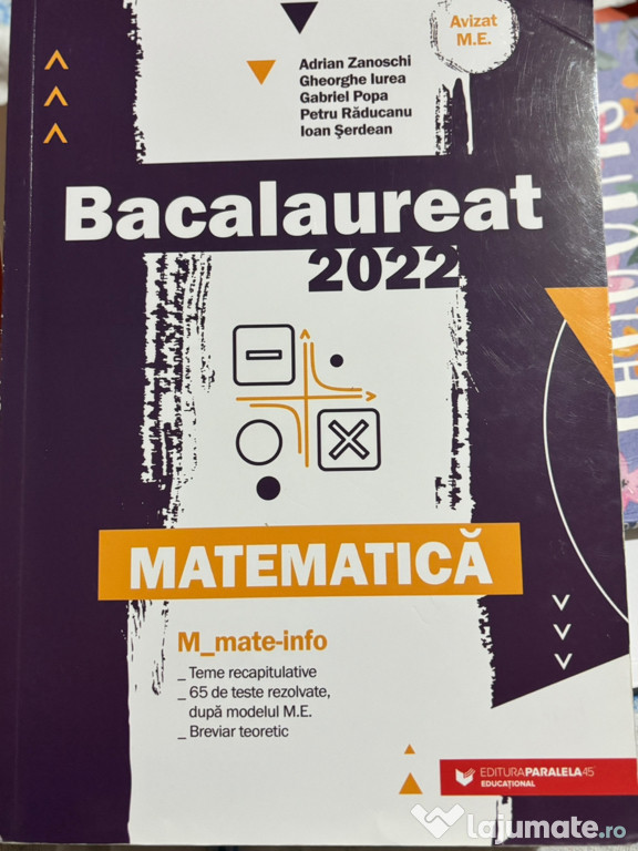 Bacalaureat matematică 2022