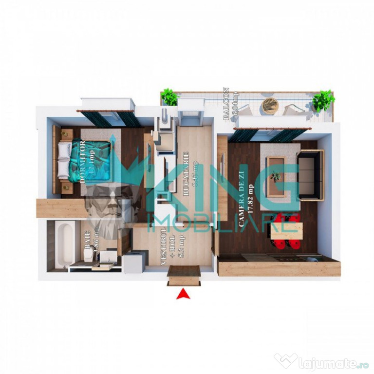 Cosmopolis | 2 Camere | Decomandat | Terasa | Nemobilat