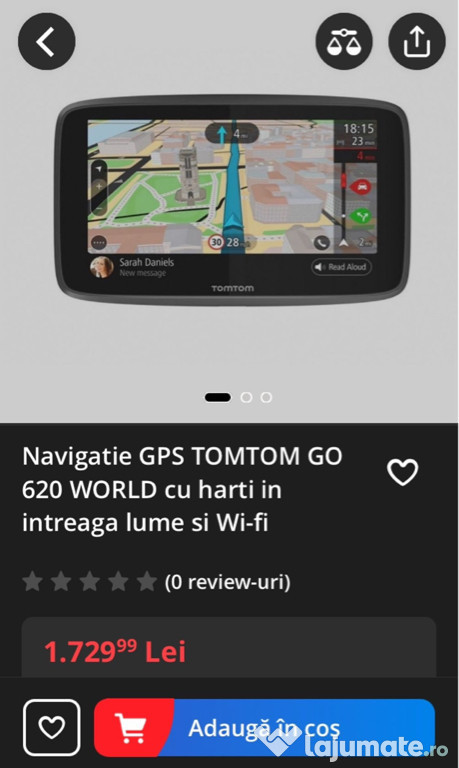 Gps TomTom Go 620 Bluetooth WiFi hărți cu toate țările