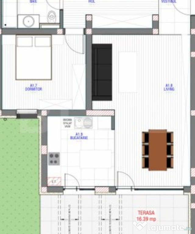 Apartament spațios cu 4 camere, grădină proprie și teras