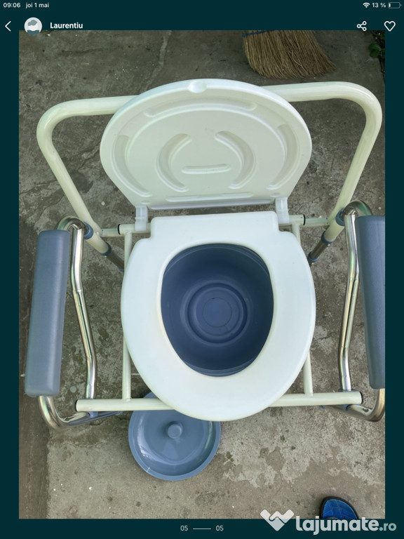 Scaun cu wc de camera nevoi speciale