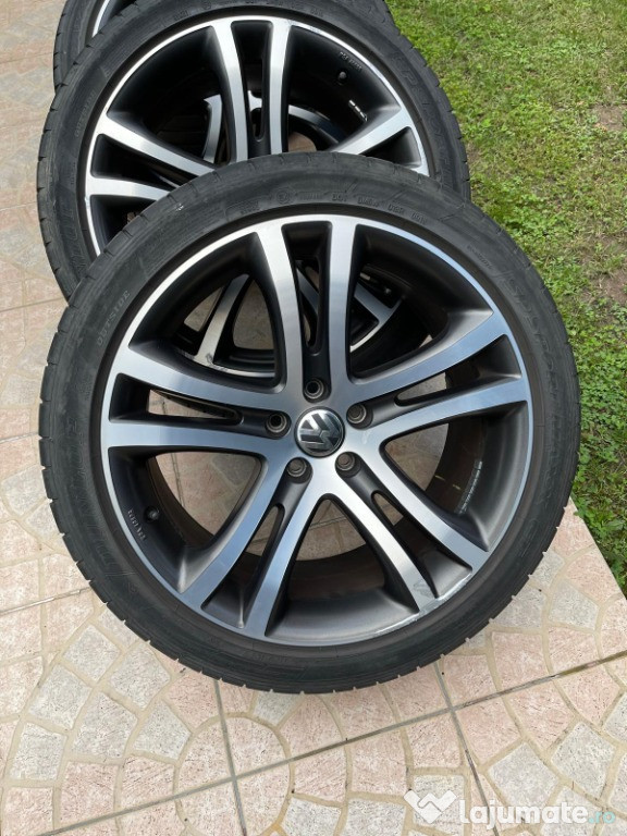 Vand 4 cauciucuri DUNLOP sport + jante aluminiu 19"