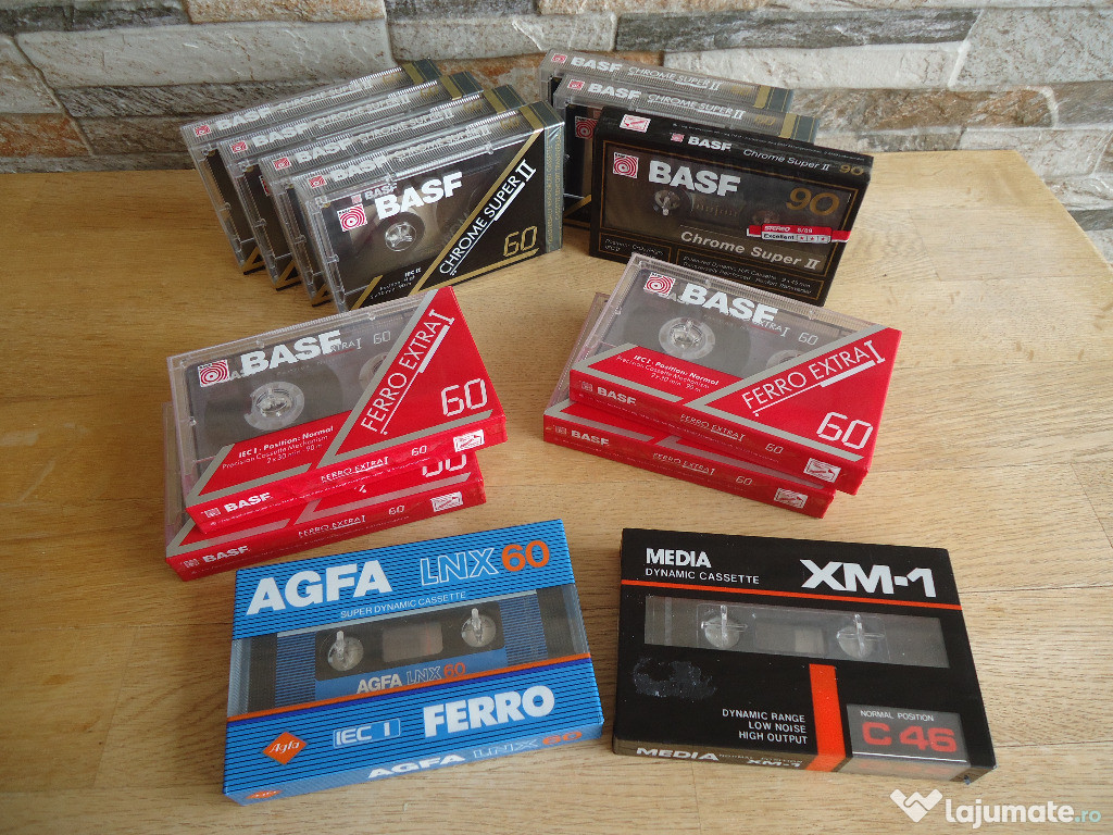 Casete audio sigilate Agfa, BASF, 1982-1993 EMTEC (2004).