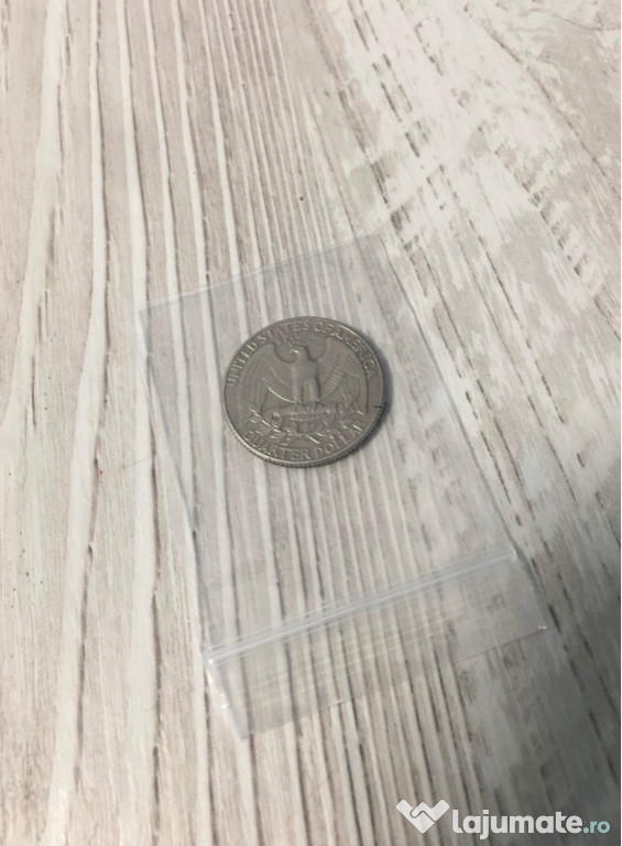Moneda Quarter Dollar - SUA, an 1987, material din cupru