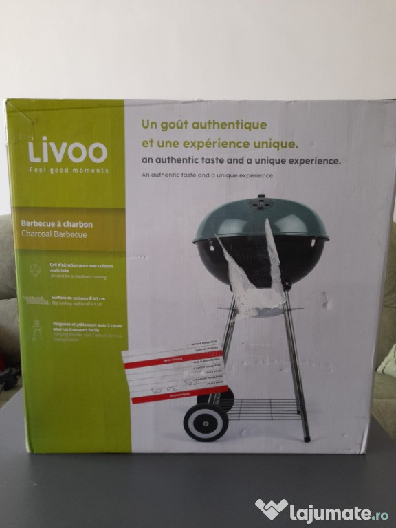 Gratar pentru carbuni LIVOO model DOC 172VE, nou, sigilat