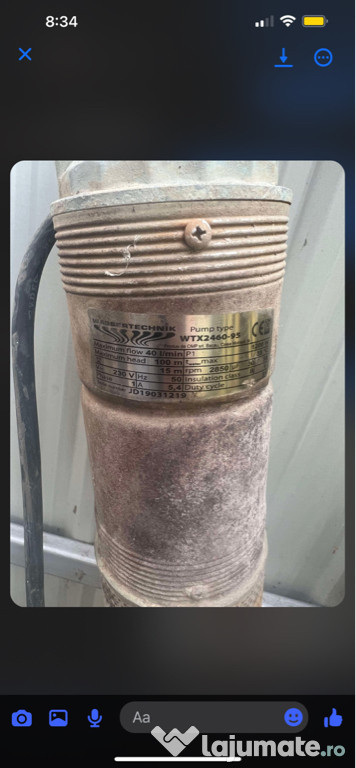 Pompa sumersibila 220v