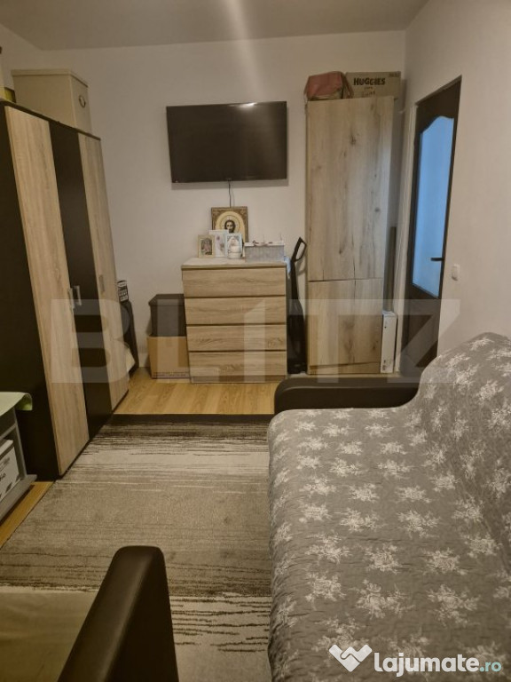 Apartament cu 1 camera decomandata, parter inalt, balcon, zo